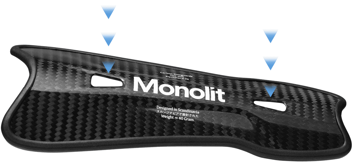 Monolit benskydd, detaljer